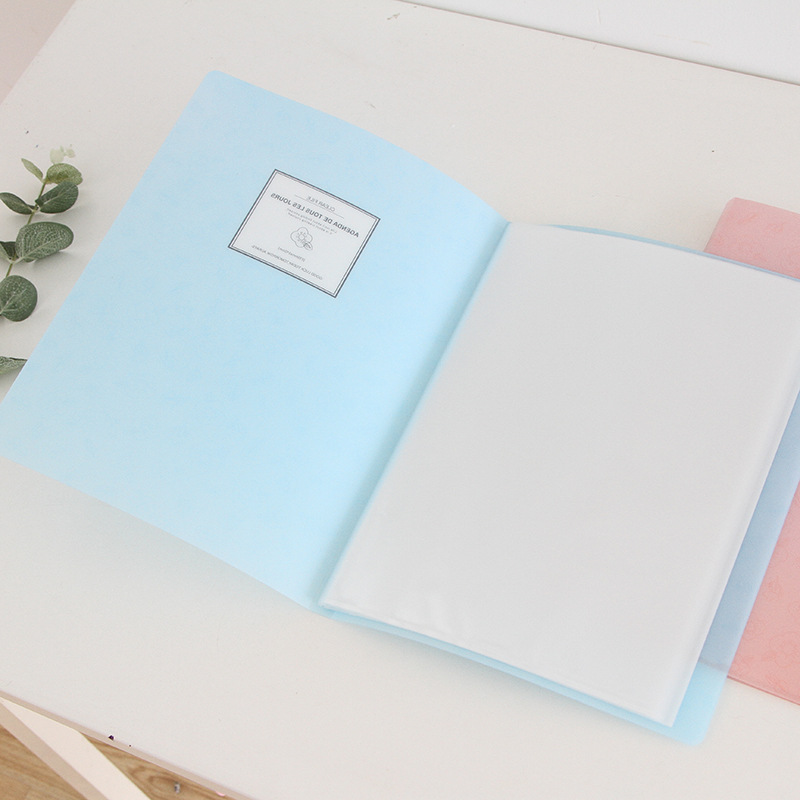 Korean Databook a4 cute folder students use test bag pads to collect the award - shaped collection piano spectrum