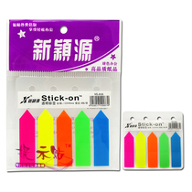 Fluorescent indicator label sticker Classification note paper Post-it note strip Transparent sticky Bookmark Sticker Office student