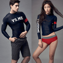 Couple suit long sleeve sunscreen diving suit men and women split swimwear speed dry swimming surf snorkeling jellyfish