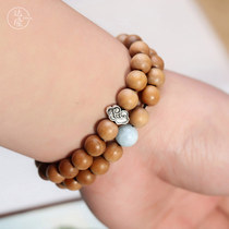 Dalong (Xiangyun) authentic Laoshan sandalwood hand string Laoshan Tan to send girlfriends mother creative gift jewelry bracelet