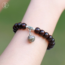 Dalong (Fanyi) authentic small leaf red sandalwood hand string to send girlfriends mother creative personality gift first jewelry bracelet