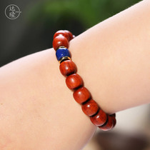 Dalong (Hongyan) authentic small leaf red sandalwood hand string to send girlfriends mother creative personality gift first jewelry bracelet