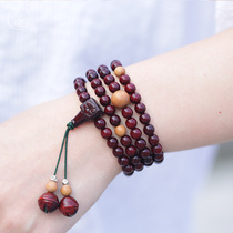 Dalong (Cailing) authentic small leaf red sandalwood hand string to send girlfriends mother creative personality gift first jewelry bracelet