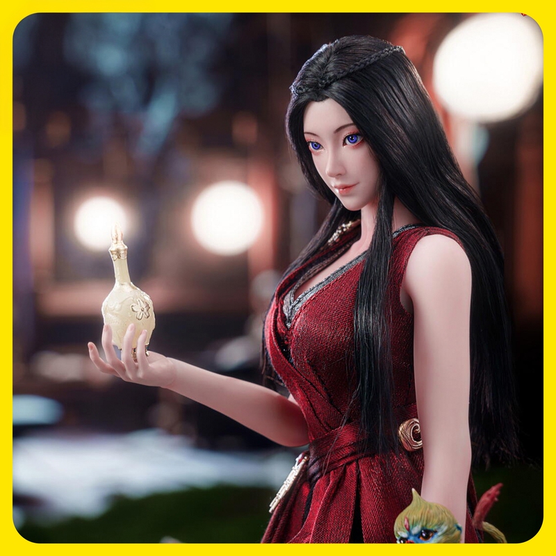 [in Stock] Langzhou: the Journey of a Mortal Immortal - Yuan Yao in Red Dress 1/6 Action Figure Figurine Ornament