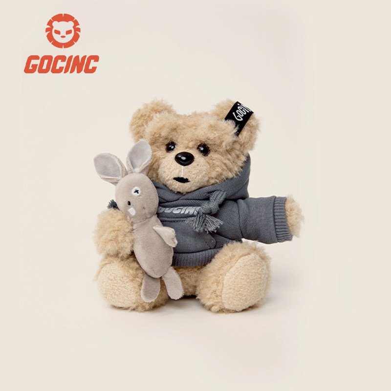 GOC IN C Quick charge small Bear Mobile Plush Cartoon Doll Idea Cute 10000 mAh Action Power Supply