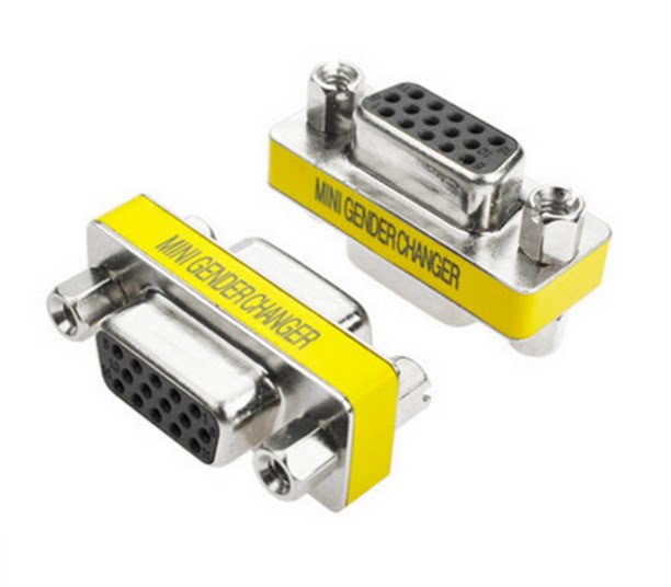 VGA mother-to-mother conversion head adapter for joint 15 holes for 15-hole connection screw display VGA connection head
