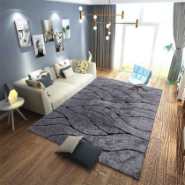 Grey Striped Living Room Sofa Rug Now Brief Tea Table Mat Short Hairy Encrypted Bedroom Room Full Laid Customizable