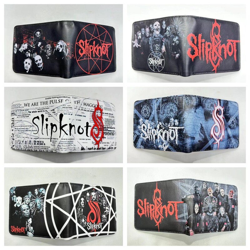 American Street Heavy Metal Slipknot Band Rock Punk Pu Short Wallet Card Holder Leather American Street Heavy Metal Slipknot Band Rock Punk Pu Short Wallet Card Holder Leather