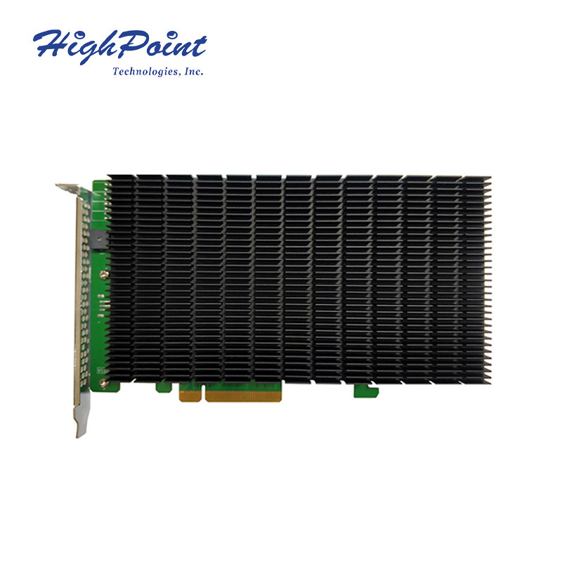 HighPoint Rocket SSD7204 M 2 NVMeRAID array card PCIe3 0x8 mute and cost-effective