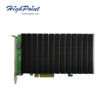 HighPoint rocket SSD7204 M 2 NVMeRAID array card PCIe3 0x8 mute high performance-to-price ratio