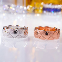 18k Platinum Small Balsamic Wind Magogue Ring Women Color Gold Fashion Personality Small Crowdsourced men and women Identical Rings