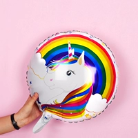 18 -INCH круглый радужный единорог