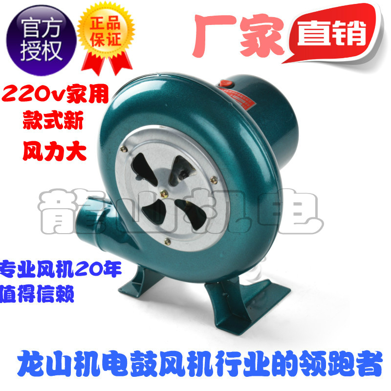 Jiulongshan stove blower outdoor fan small blower 220V household barbecue Blower
