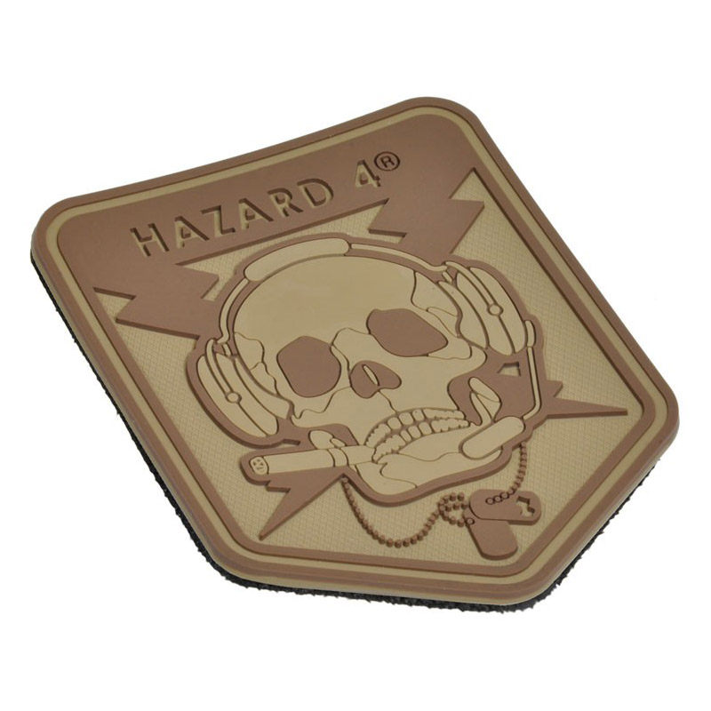 Military fans tactical skull head badge 4 color selection Hazard4 outdoor backpack stickers Velcro accessories PAT-OPSK