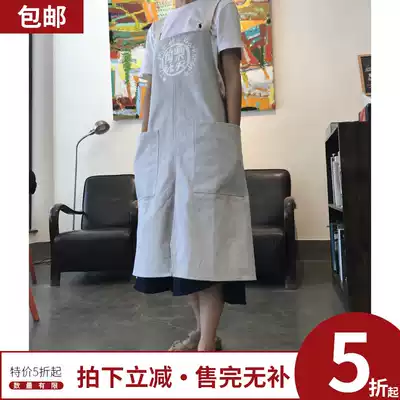 (School opening season)Lotte Pottery Society original personality Japanese-style work apron pottery artist bi prepared creative pottery tools