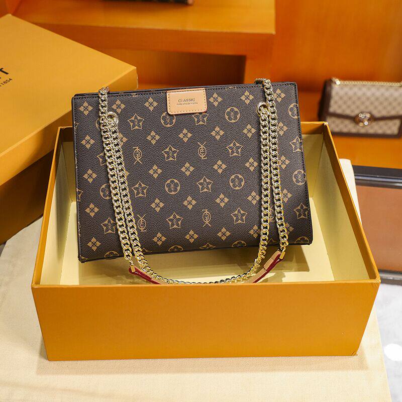 Leather light luxury brand women's bag 2022 new fashion simple and versatile large capacity one-shoulder carry cross-body bag