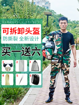 Helmet Wasp suit 2021 New catch Tiger head bee protective clothing Hu Feng clothes thick breathable wasp clothes