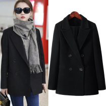 Zhang Huiwen star has the same 22 autumn and winter thin hair OL little suit coat female chic short hair tide