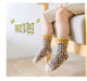ຖົງຕີນເດັກນ້ອຍເດັກນ້ອຍພາກຮຽນ spring ແລະດູໃບໄມ້ລົ່ນນັກສຶກສາເກົາຫຼີເດັກຊາຍແລະເດັກຍິງ leopard ພິມ plaid ຝ້າຍຫນາ retro ກາງ calf socks trendy