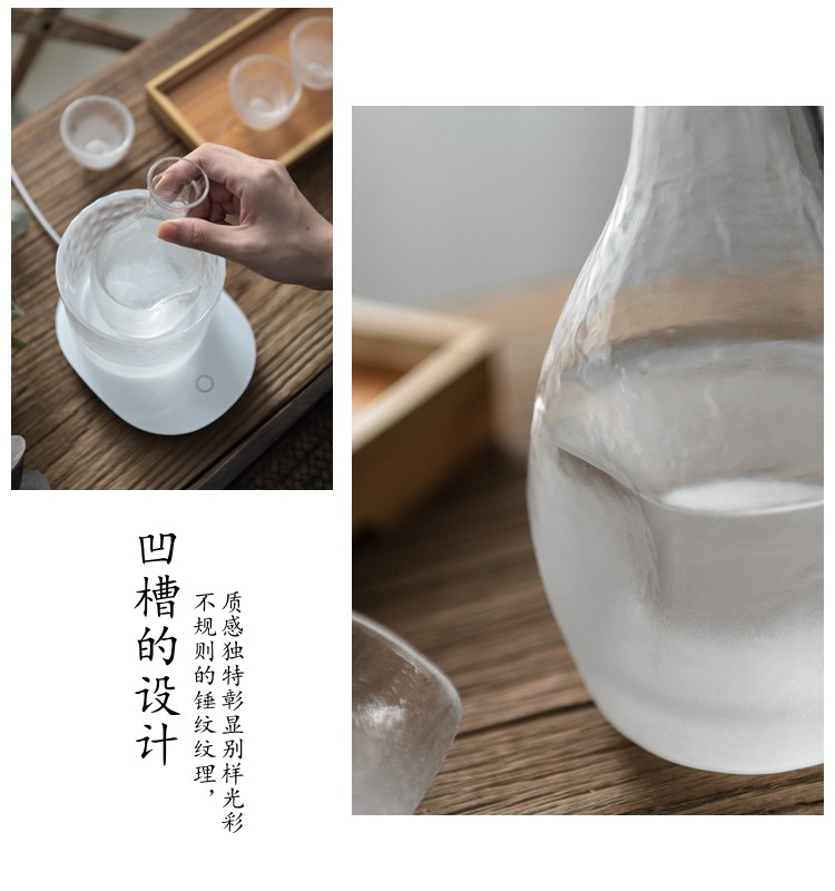 Ликер Cup 家用云雾玻璃小酒杯白酒杯酒壶酒盅小号一口杯烈酒杯日式酒具套装 Xin ya