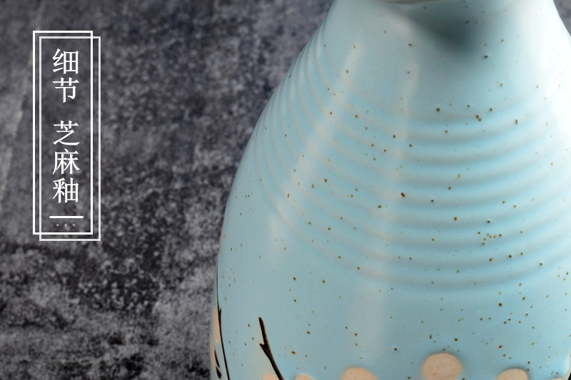 Handmade Nhật Bản bình gốm gốm decanter chai rượu vang sáng tạo nhà hàng rượu vang bộ ấm rượu vang nồi duy nhất nồi sake nồi - Rượu vang ly uống rượu vang đỏ
