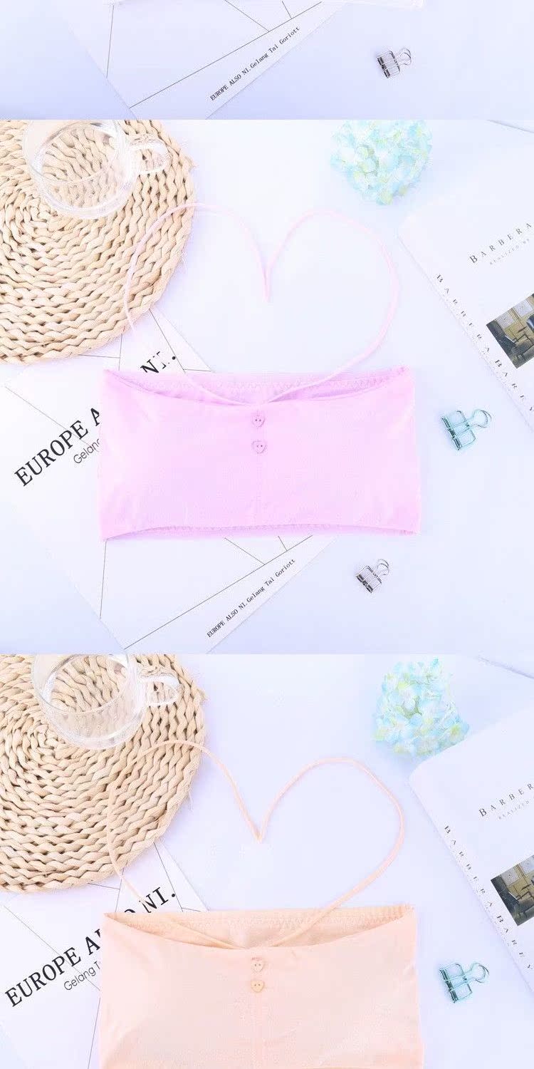 Trong cậu bé lớn cotton đồ lót thời kỳ phát triển áo ngực không có vòng thép thể thao vest học sinh trung học quai ống do lot cho phụ nu co bau