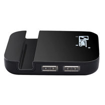 Sanbao UH-1042 USB2 0 hub with mobile phone card slot high-speed 4-port hub usb splitter black