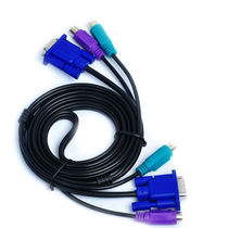 Sanbao KVM switch dedicated line triple parallel line male to male connection line switch dedicated line 1 5M