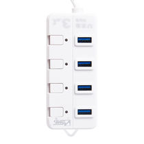 Sanbao CQW-308 USB3 0 splitter high-speed expansion hub one to four split control button function