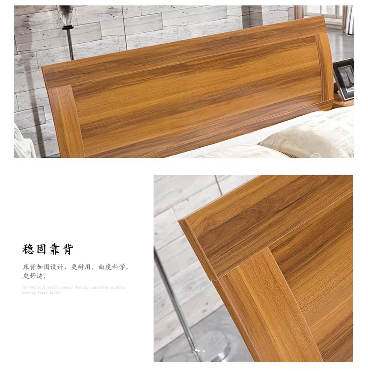 Nội thất phòng ngủ đơn giản hiện đại tấm đôi giường tủ quần áo đầu giường đặt người lớn kết hợp nội thất phòng ngủ mẫu giường ngủ hiện đại