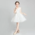 Cô bé công chúa váy fluffy gạc cô gái hoa cô gái váy cưới quý tộc chủ nhà kiểu váy trắng - Váy trẻ em