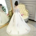 Đầm trẻ em váy hoa cô gái váy dạ hội từ vai công chúa váy cô gái piano trang phục catwalk váy mùa thu chân váy trẻ em Váy trẻ em