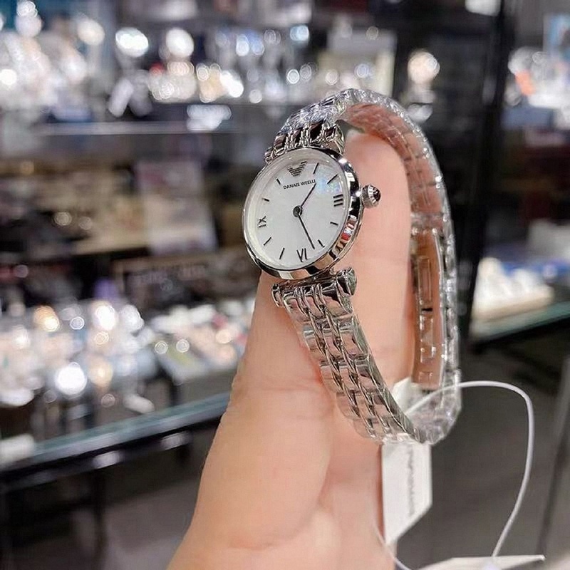 Authentic 2026 New Swiss Armani Small Dial Diamond-Encrusted Watch for Women, Simple Automatic Mechanical Watch Ar1763 Authentic 2026 New Swiss Armani Small Dial Diamond-Encrusted Watch for Women, Simple Automatic Mechanical Watch Ar1763