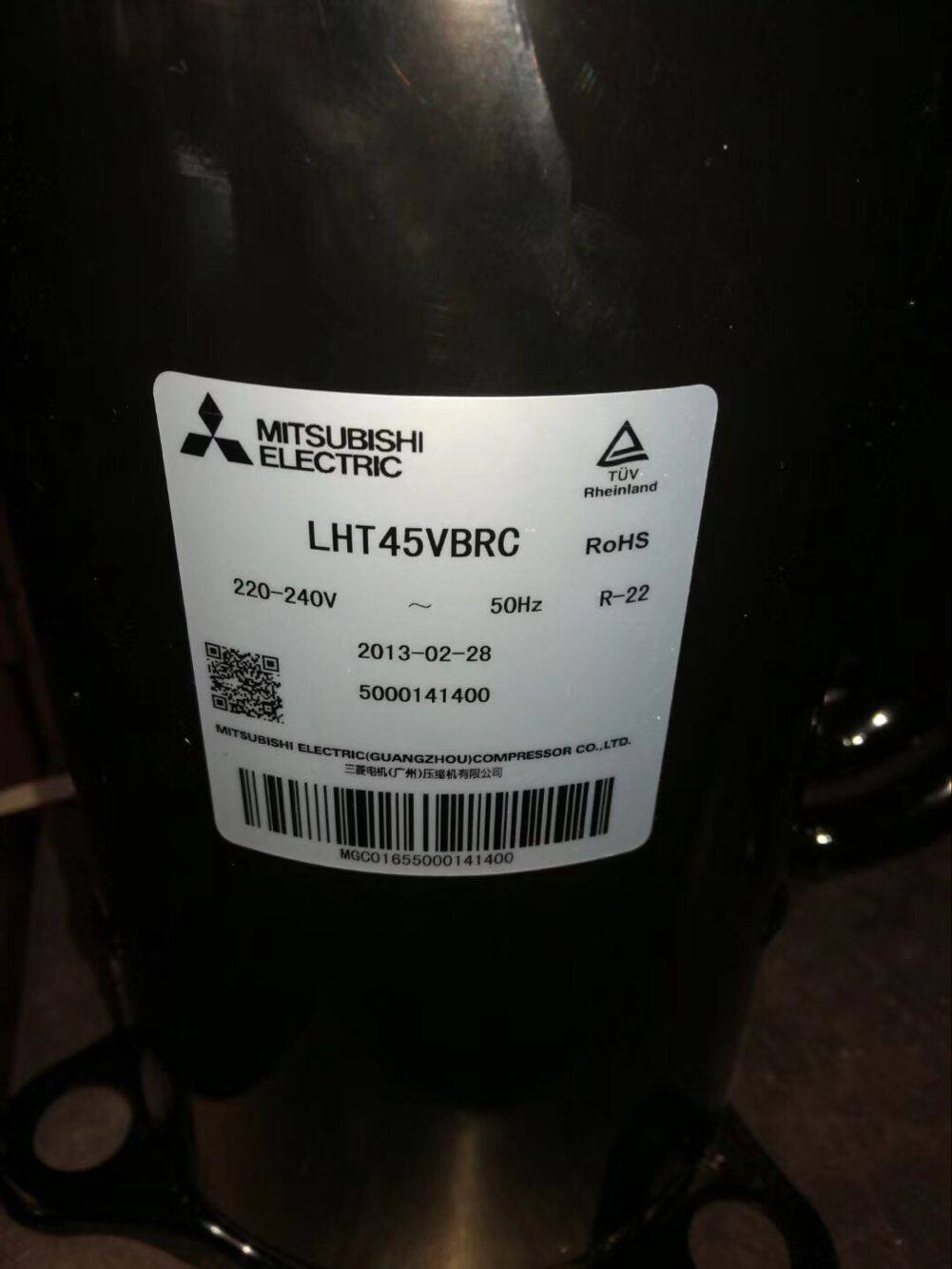 LHT45VBRC LHT42NBAC New Mitsubishi 3 hp air conditioning compressor 220V
