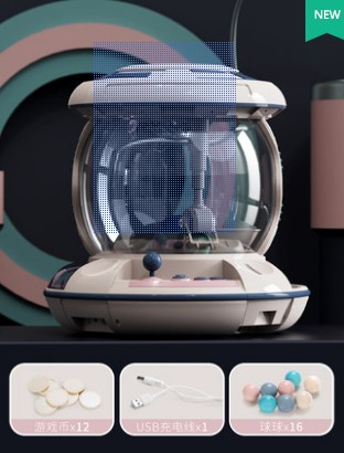 Large Children's Mini Grab Doll Clip Puppet Coin Toy Toy Twister Convertible Gaming Console