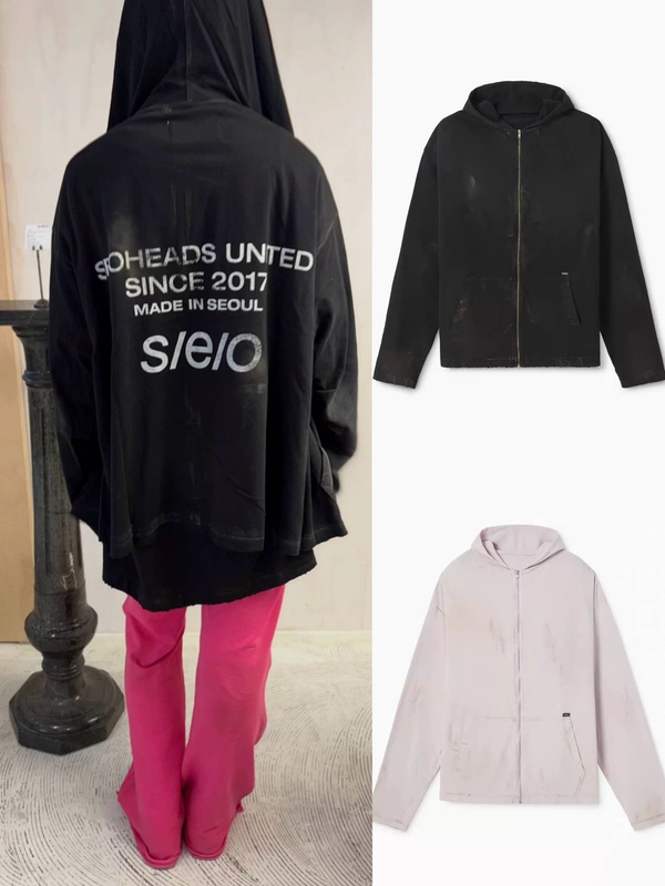 *Top Version* Korean Niche Brand an Youzhen's Same Style Seo26 New Street Style Vintage Washed Thin Jacket