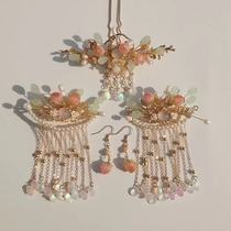 Ancient style Hanfu headdress hairclip full hairpin girl tassel step shake hair hairpin hair ornaments ancient dress hair comb side clip headdress