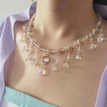 Hanfu Tang Feng soft ying luo Tan brought ru qun antique necklace Pearl hem bun e shi daily costume accessories