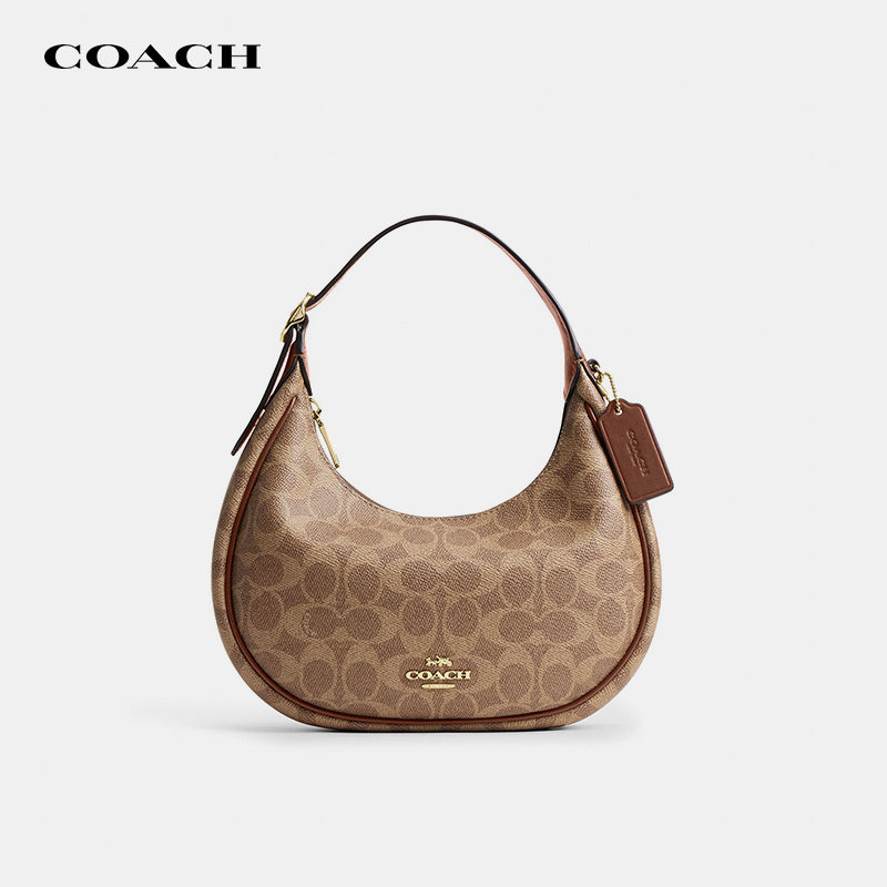 【Authenticity Guaranteed】Coach Women's New Moon Bag Emily Crescent Handbag Underarm Shoulder Crossbody Bag