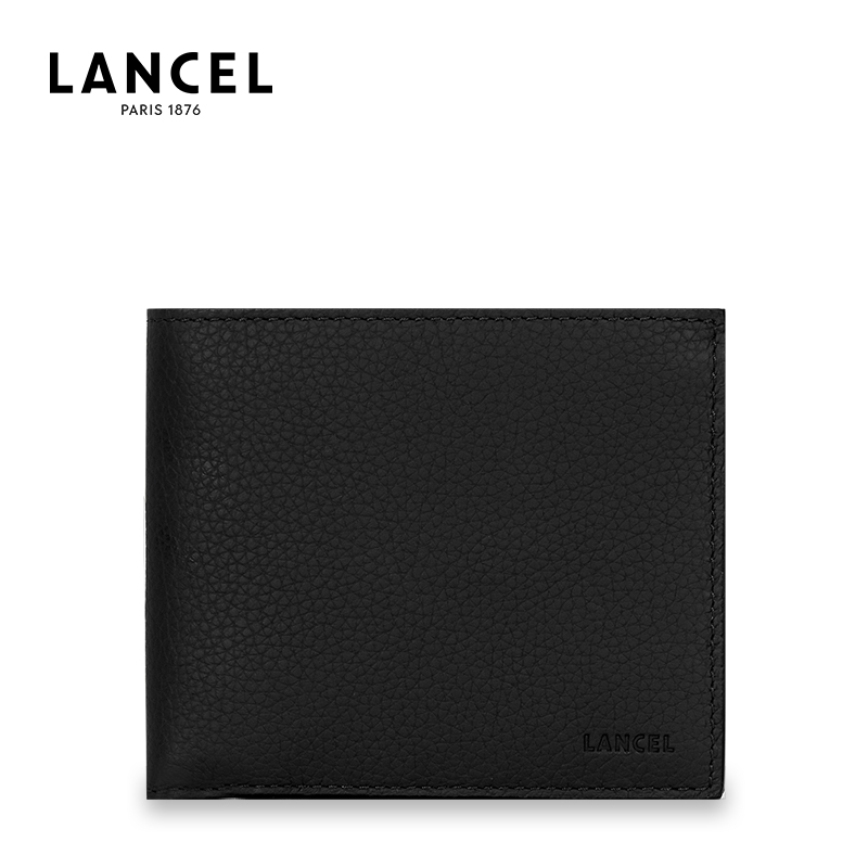 Lancel Lanzi GRAPHIC bộ sưu tập ví nam da mới ngắn da bò thời trang Pháp A08734