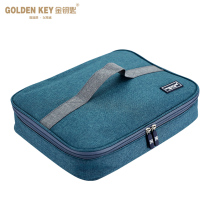 Golden Key square insulation bag Aluminum foil thickened portable lunch bento bag Student lunch box portable lunch bag