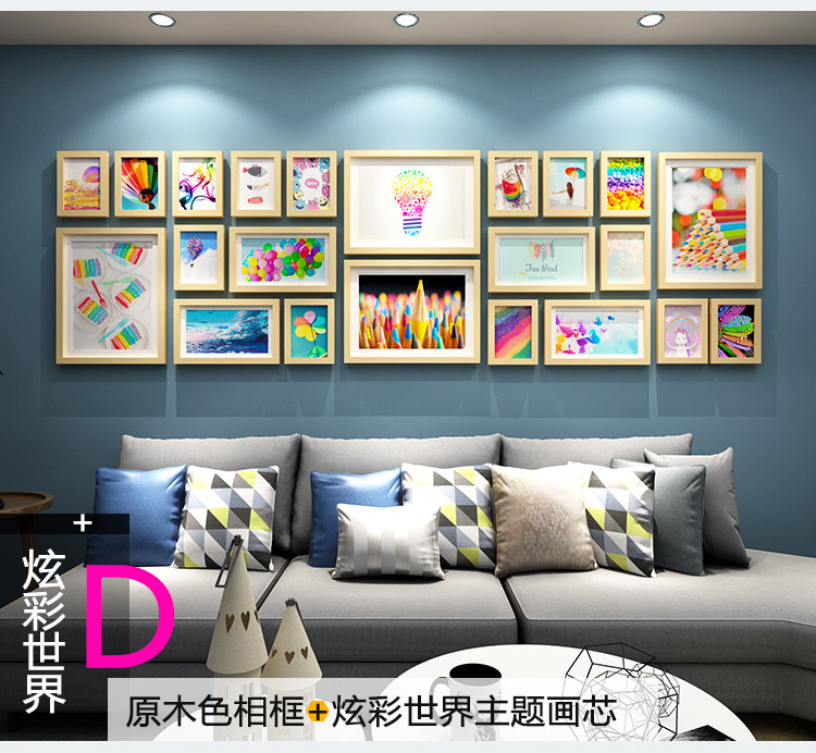 Нордический негабаритный фото стена клип декоративный подвеска гостиная никаких следов гвоздь фоторамка творческий стена стена сочетание фото стена 