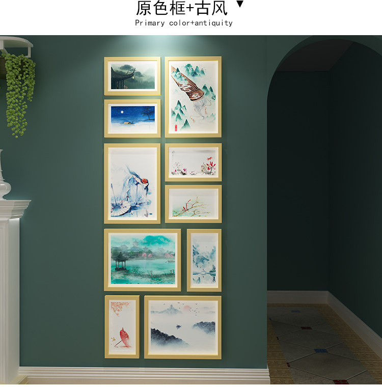 Фоторамка, современная и минималистичная настенная фотография из натурального дерева 