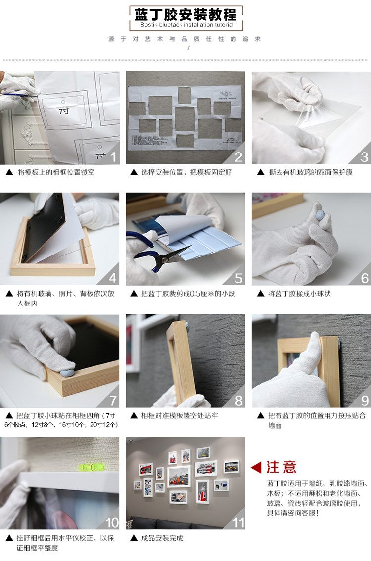 Фоторамка, современная и минималистичная настенная фотография из натурального дерева 