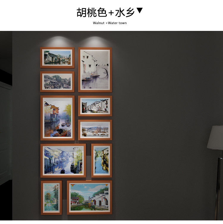 Фоторамка, современная и минималистичная настенная фотография из натурального дерева 