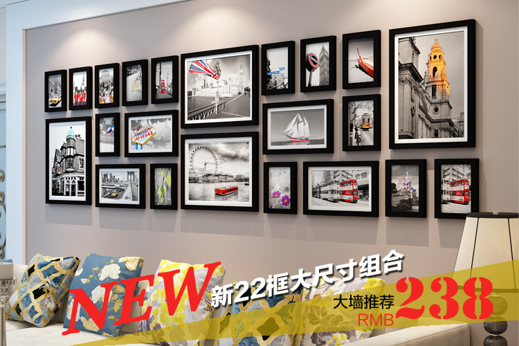 Импорт дерево простой континентальный фото стена творческий случайный фото стена гостиная магазин фото стена 