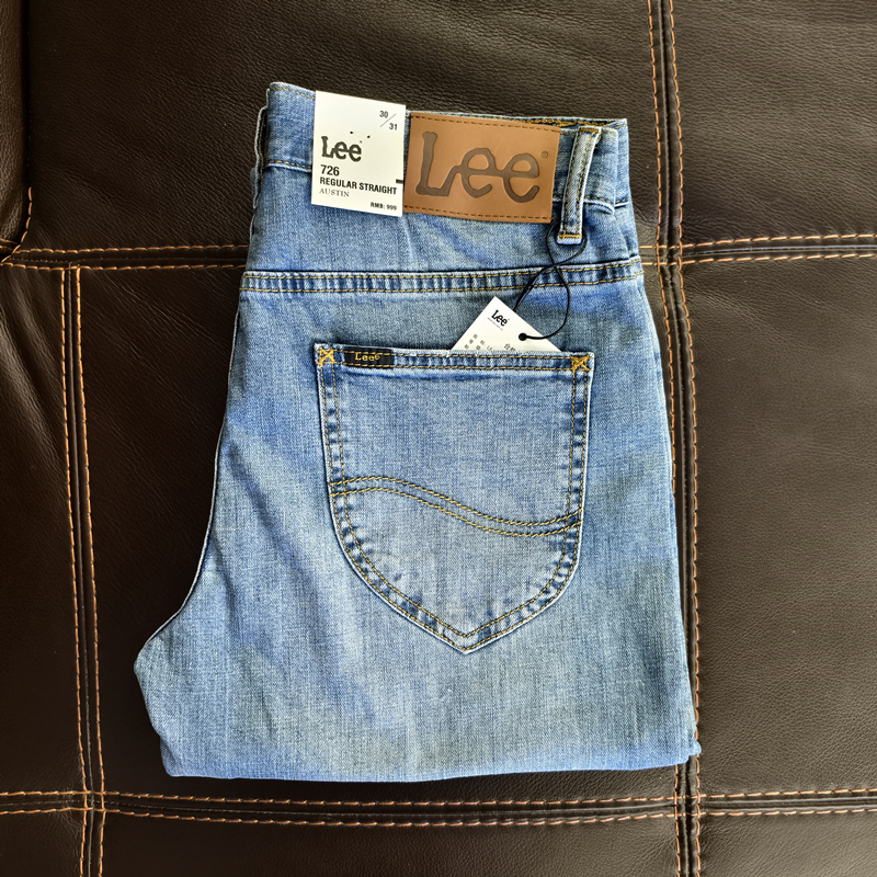 Summer Thin Lee Jeans for Men 726 Stretchy Loose Straight-Leg Pants Men's Simple Comfortable Versatile Straight-Leg Trousers