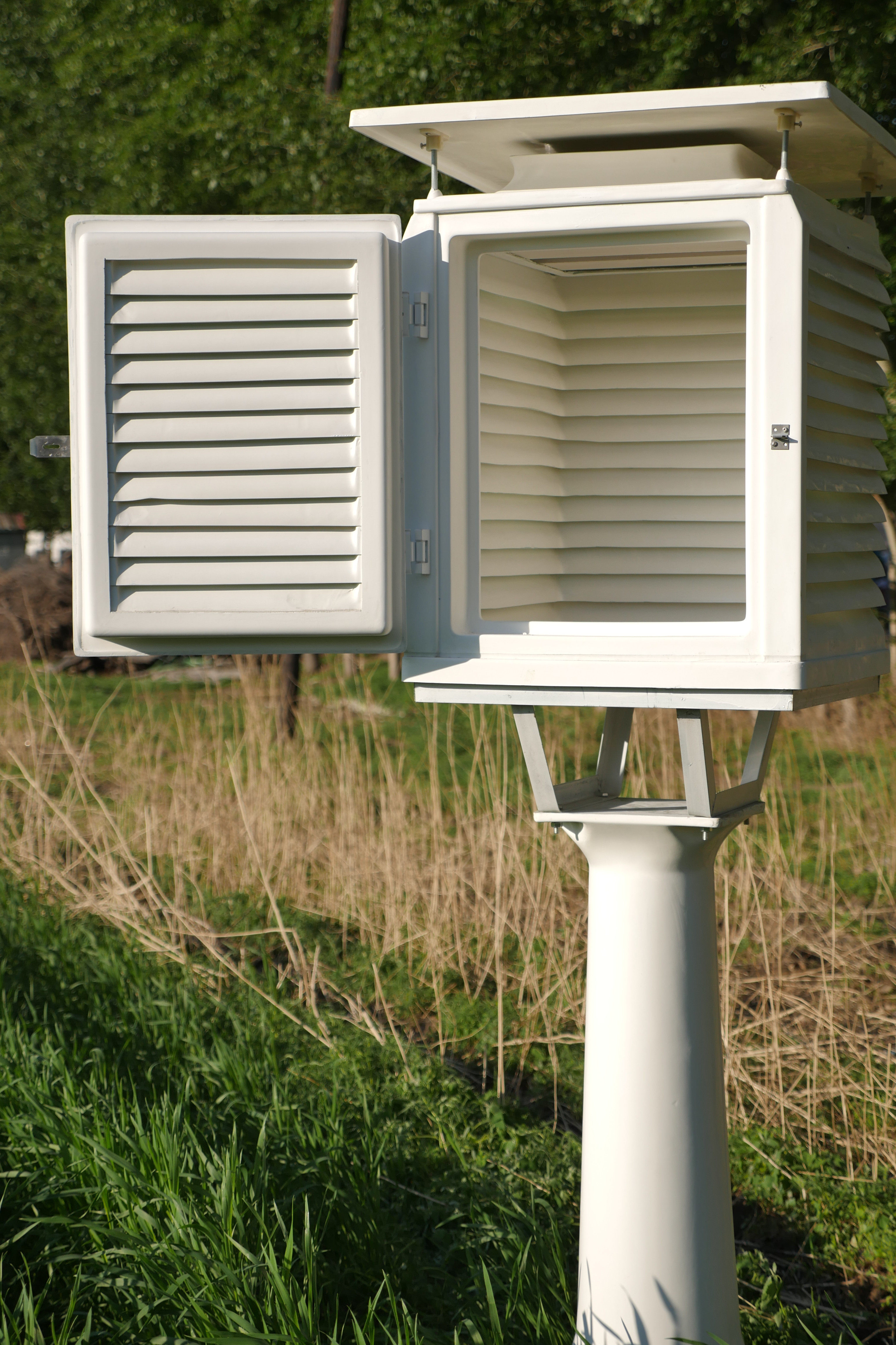 Dry Wet Bulb Thermometer Huawoo BB-1 fiberglass shutter box eco-friendly full set with thermometer and bracket