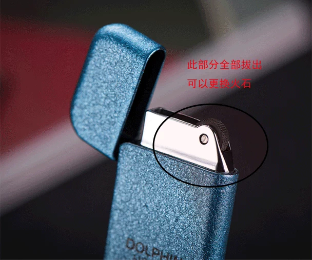 Kim loại siêu mỏng mài bánh xe ròng rọc mở lửa nhẹ hơn bơm hơi cá nhân tùy chỉnh chữ quảng cáo kinh doanh logo bật lửa điện plasma