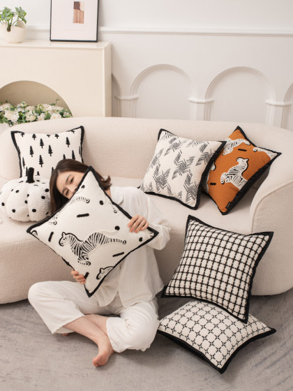 抱枕靠垫沙发客厅抱枕套不含芯轻奢高级感靠枕套超大靠背垫罩ins